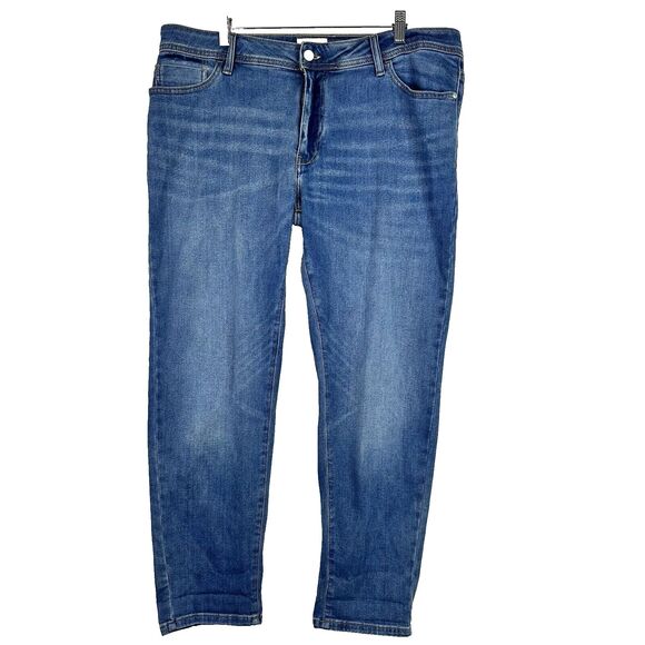 Pilcro Slim Boyfriend Jeans Women’s Plus 18W Blue Mid Rise Stretch - Picture 1 of 15